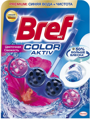 Чистящее средство для унитаза Бреф Сила Актив Цветочная свежесть (50г)