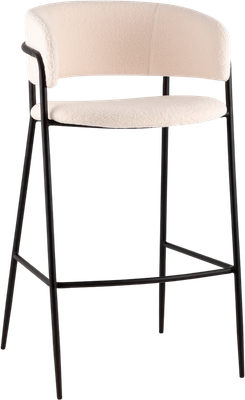 Стул барный Stool Group Нэлли AV 486-C01-9005 (букле белый)