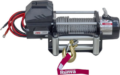 Лебедка электрическая Runva 12V Magnum 12000 lbs 5443кг / EWD12000F (стальной трос)