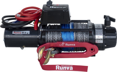 Лебедка электрическая Runva 12V 12500 lbs 5670кг / EWB12500SSR (синтетический трос)