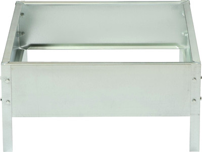 Грядка модульная GREENGO Клумба оцинкованная Квадро 50x50x15см