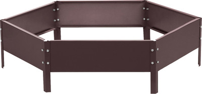 Грядка модульная GREENGO Клумба оцинкованная 100см (коричневый)