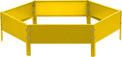 Грядка модульная GREENGO Клумба оцинкованная 100см (желтый)