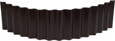 Бордюр садовый GREENGO Волна 110x24см (коричневый)