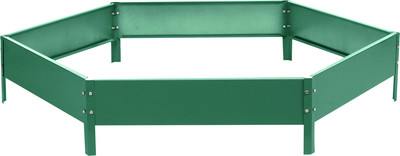 Грядка модульная GREENGO Клумба оцинкованная 140см (зеленый)