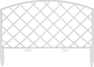 Изгородь декоративная GREENGO Romanika 35x220см 5 секций (белый)