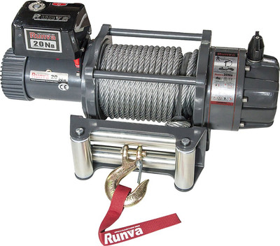 Лебедка электрическая Runva 24V 20000 lbs / EWB20000U24V (влагозащищенная, стальной трос)