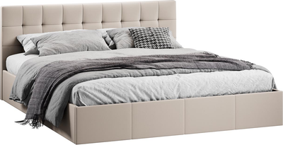 Двуспальная кровать ТриЯ Эмма 1800 (велюр Confetti Cream)