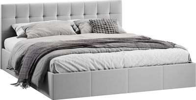 Двуспальная кровать ТриЯ Эмма 1800 (велюр Confetti Silver)