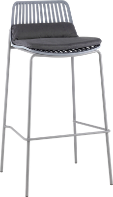 Стул барный Stool Group Louran с подушкой D-012H-75 (серый)