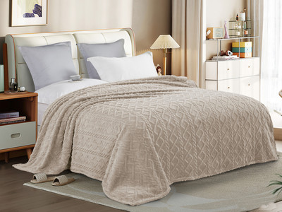 Плед Реноме Gammi Евро GAM-005 (жаккард косичка бежевый)