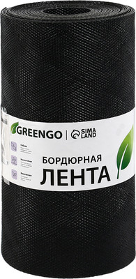 Бордюр садовый GREENGO 30см 10м толщина 1.2мм / 3253417 (черный)