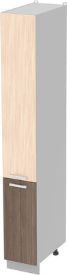Шкаф-пенал кухонный Интерлиния Мила Лайт НШП-№1-2145 (дуб молочный/дуб венге)