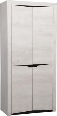 Шкаф Олмеко Лючия 33.03 (бетон пайн белый/венге/белый)