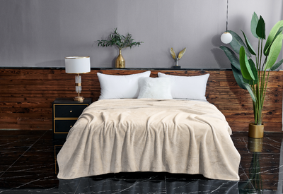 Покрывало Sofi de Marko София 160x220 / Пл-Ск011-160x220 (крем 1)