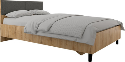 Полуторная кровать Black Red White Grace LOZ120х200 М (дуб наварра/графит)