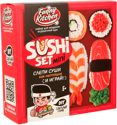 Набор для лепки Slime Лаборатория Funny Kitchen Sushi set mini / SS500-40246