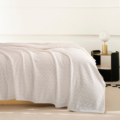 Плед Karven Фланель 1.5сп / PL 013 JACQAURD v4/Cream