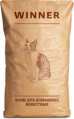 Сухой корм для кошек Мираторг Winner с курицей (15кг)