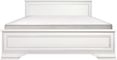 Двуспальная кровать Black Red White Kentaki S320-LOZ160х200 Д (белый/белый)