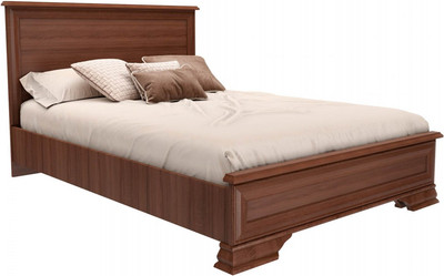 Двуспальная кровать Black Red White Kentaki S320-LOZ160х200 Д (каштан/каштан)