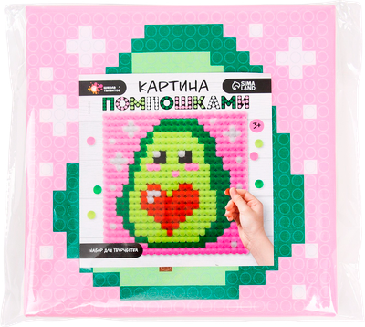 Набор для творчества Школа талантов Авокадо картина помпошками / 10104725