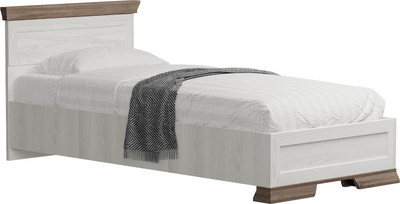 Односпальная кровать Black Red White Marselle LOZ90х200 Д (ясень снежный/дуб сонома темный/ясень снежный)