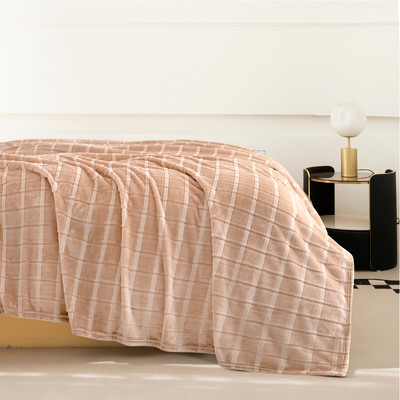 Плед Karven Фланель 1.5сп / PL015 CUTTING v1/Champagn