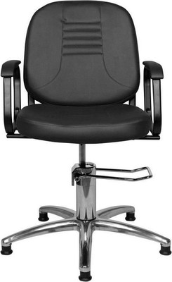 Кресло парикмахерское Элеганс Бриз Стандарт №68 (черный матовый)