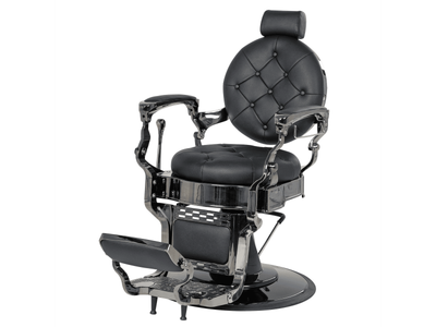 Кресло парикмахерское Элеганс МД- 9118 (тонированный хром/черный)