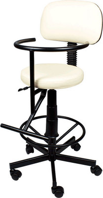 Кресло парикмахерское Элеганс Денис детское (белый)