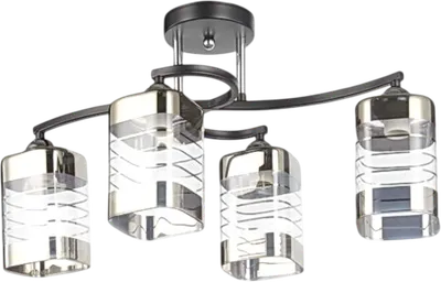Люстра Aitin-Pro НПБ 02-4x60-101 / 6299/4 (черный/хром)
