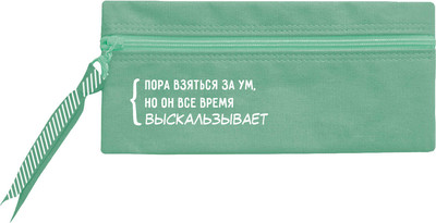 Пенал Феникс+ Цитата дня / 68959 (салатовый)