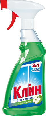 Средство для мытья стекол Клин Окна и зеркала. Яблоко (500мл)