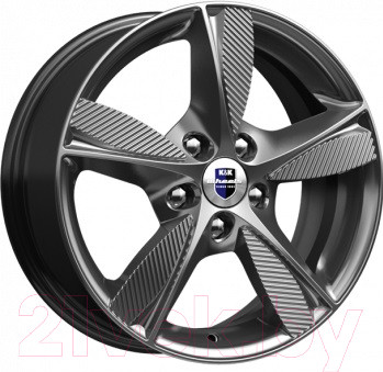 Литой диск K&K Кинезис 16x6.5" 5x114.3мм DIA 66.1мм ET 50мм Dark Platinum