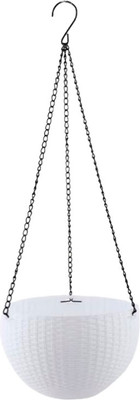 Кашпо BOTANICA Rattan (21x13.5см, белый)