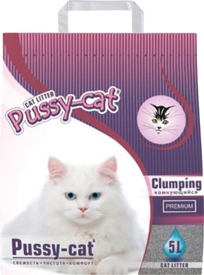 Наполнитель для туалета Pussy-cat Premium с ароматом лаванды / PUS011 (5л)