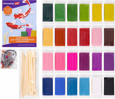 Полимерная глина Brauberg Art / 271158 (24цв)