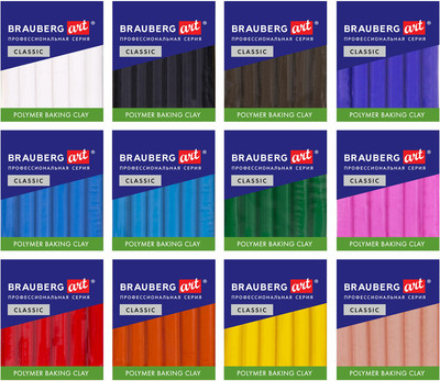 Полимерная глина Brauberg Art / 271162 (12цв)