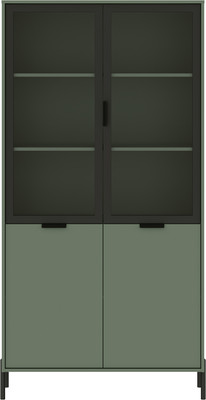 Шкаф Black Red White Paloma REG2W2D (дымчатый зеленый)