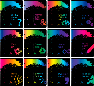 Набор предметных тетрадей Brauberg 404838 (12шт)