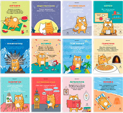 Набор предметных тетрадей Brauberg 404609 (12шт)