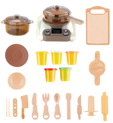 Набор для лепки PlayOkay Домашний ресторан с музыкой и звуком (24эл)