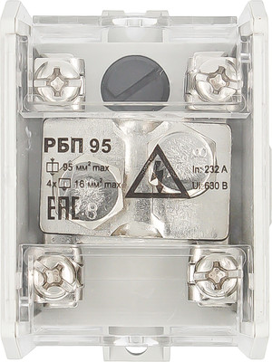Распределительный блок на DIN-рейку DEKRON РБП 95 1x95-4x16мм2 232/100А / AN0882-0002