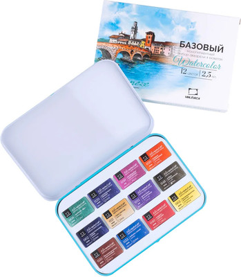 Акварельные краски Малевичъ Veroneze. Базовый / 630977 (12цв)