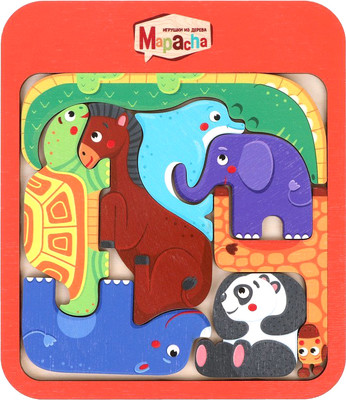 Развивающая игра Mapacha Головоломка Веселый зоопарк / 962508