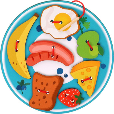 Развивающий игровой набор Mapacha Шнуровка Вкусный завтрак / 962129