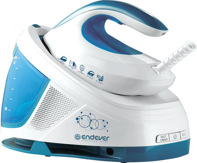 Утюг с парогенератором Endever Delta-450 (белый/голубой)