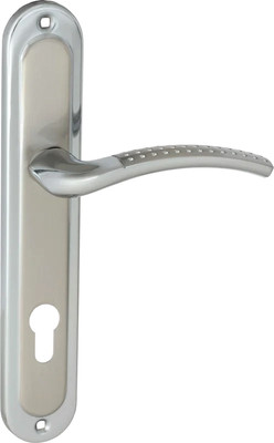 Ручка дверная Vettore 85.326 AL SN/CP (сатин/хром)