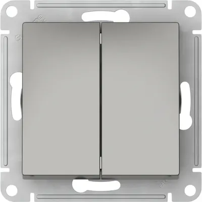 Выключатель Systeme (Schneider) Electric AtlasDesign 2кл / ATN000951S (сталь)